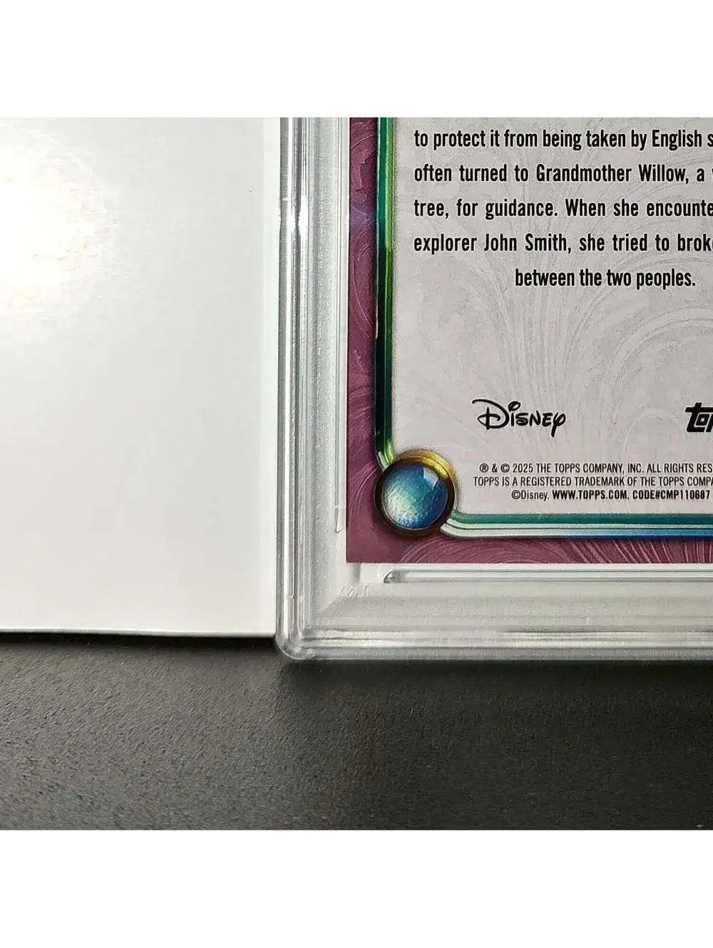 Pocahontas 2025 Topps Disney Cartoon Princess #157 Card Pocahontas PSA 9